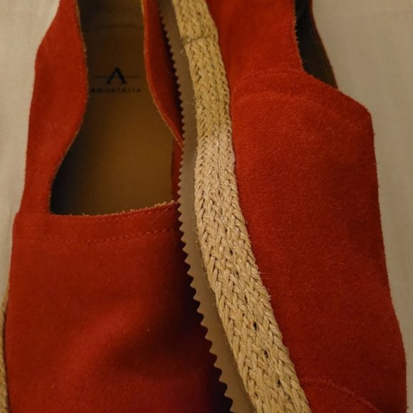 Aquatalia Edoardo Suede Weatherproof Espadrille